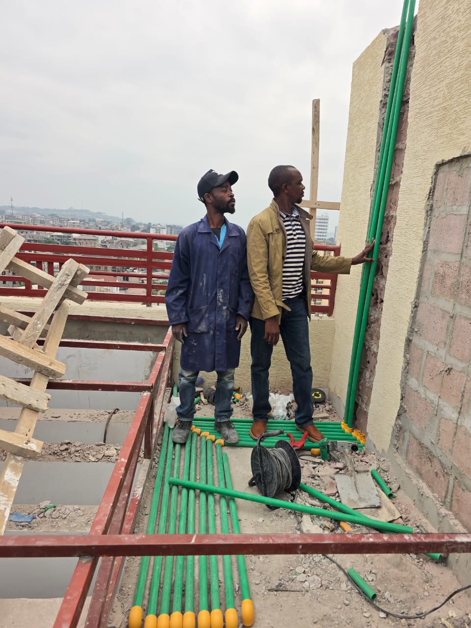 Équipe sur chantier